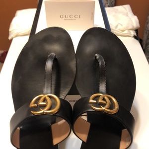 Gucci Leather Sandals